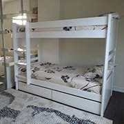 Bunk bed DUO, in 90x190 - White