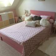 Happy bed 2 places - Pastel pink