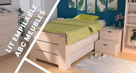 Descubra las ventajas de las camas apilables: la solución de ABC Meubles para espacios reducidos